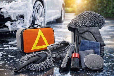 Набір автоаксесуарів для миття та детейлінгу Flex Drive 9 в 1 FLEX-DRIVE-CAR-WASH-9IN1 фото