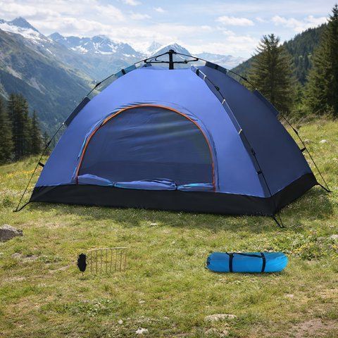 Намет-автомат туристичний 6-місний 200&times;250 см, синій TENT-AUTO-6P-BLUE фото