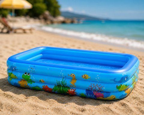 Дитячий надувний басейн BS-03 180&times;125&times;54 см, прямокутний POOL-KIDS-BS03-180 фото